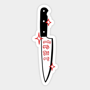 Fear Knife Sticker